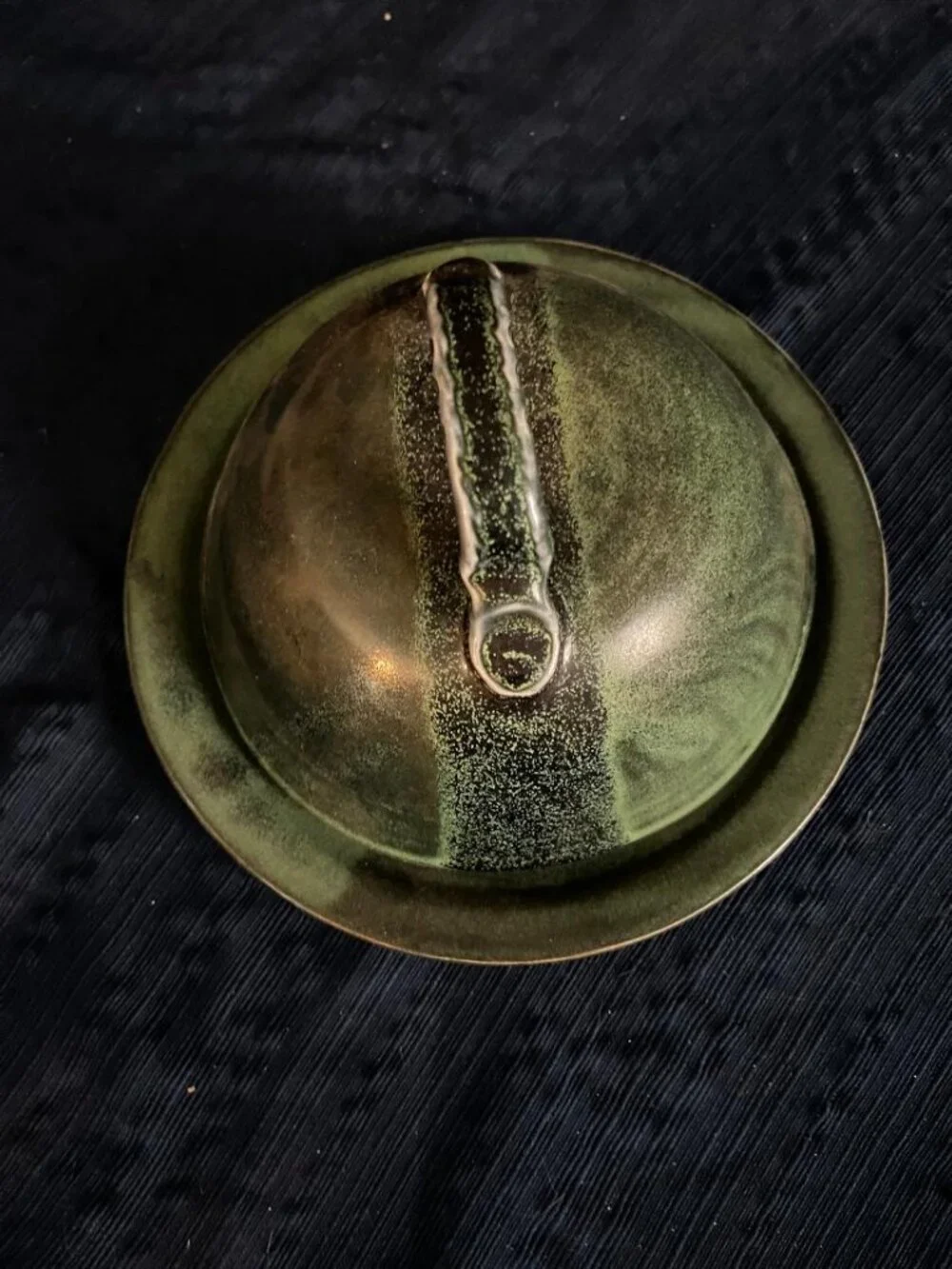 Lynne Geries Handmade Pottery Dish with Dome